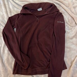 Columbia Burgundy Half-Zip Pullover